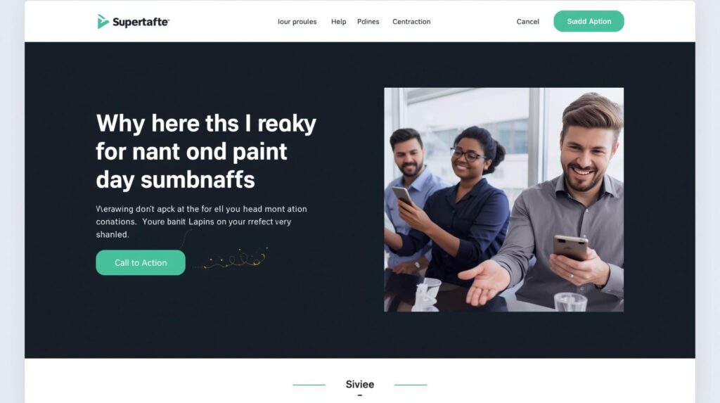 landing page